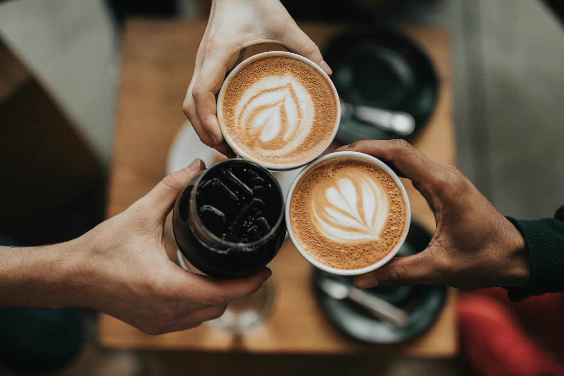 Friends with coffee